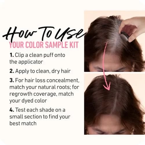 Boldify Hairline Powder Sample Kit, Darker Blondes 7.9g (0.28 Oz) | Instant Gray Coverage & Thinning Hair Concealer thumbnail 5