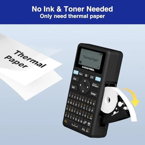SUPVAN E11 Bluetooth Label Maker Machine with 4 Tapes & Keyboard | 14.7cm (5.8") Black thumbnail 7