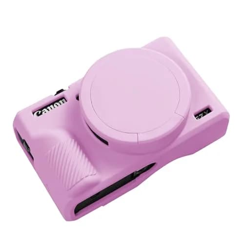 Easy Hood Silicone Camera Case for Canon G7X Mark III (Light Pink) | Protects from Dust & Scratches thumbnail 1