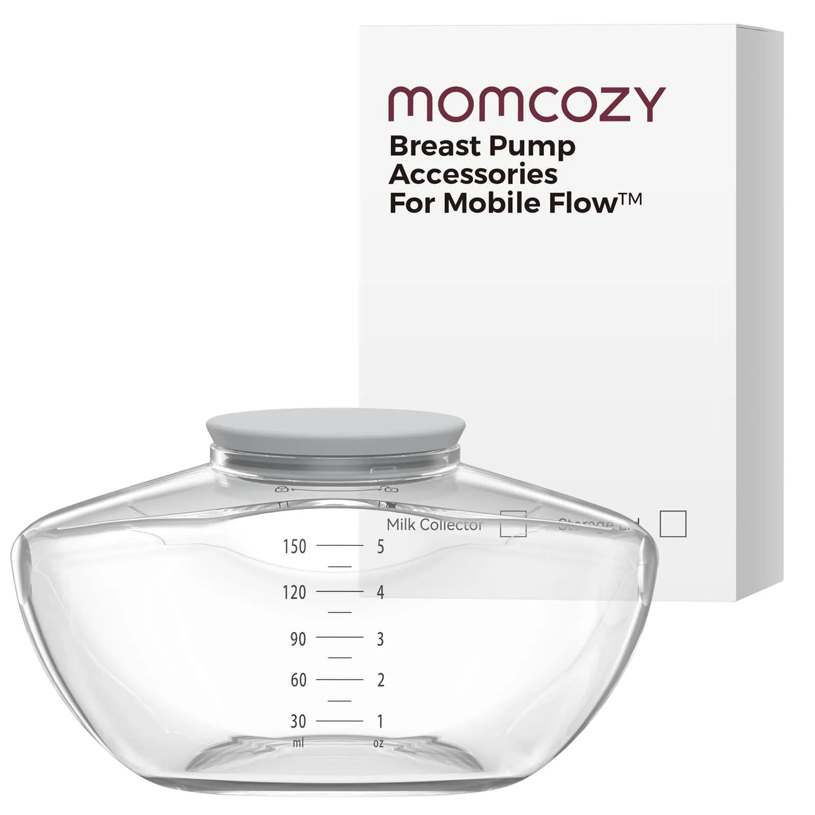 Momcozy M9 Original Breast Milk Storage Bottle 1 Pack | BPA-Free Food-Grade Silicone - main product image