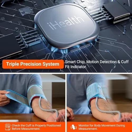 iHealth Accu Bluetooth Upper Arm Blood Pressure Monitor with Large Cuff (22-42 cm) | Clinically Accurate Home BP Monitoring thumbnail 5