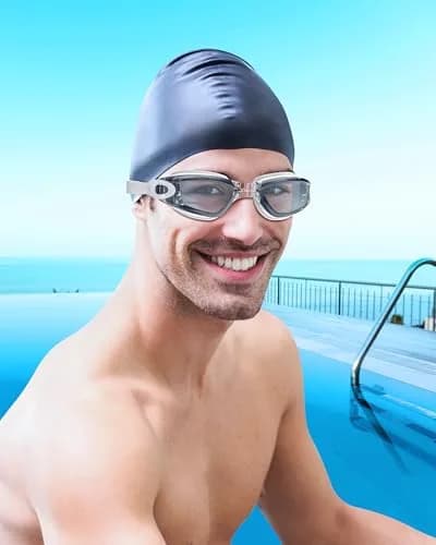 Aegend Swim Goggles, No Leaking Full Protection Adult Youth with Tinted Lens | Panoramic 180° View thumbnail 7