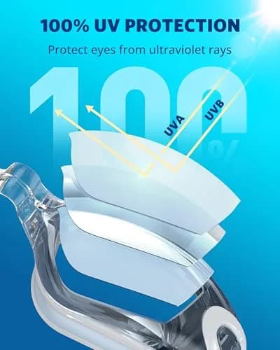 Aegend Swim Goggles, No Leaking Full Protection Adult Youth with Tinted Lens | Panoramic 180° View thumbnail 2
