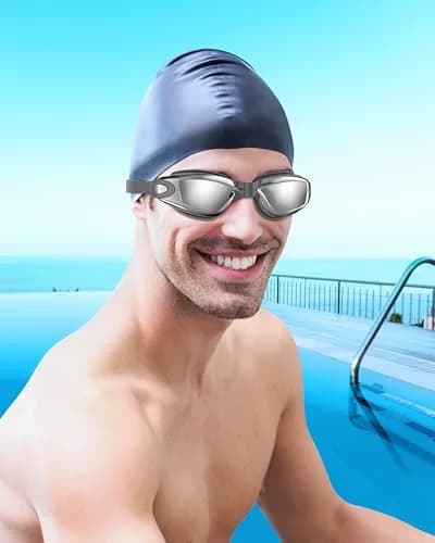 Aegend Mirrored Swim Goggles for Adults & Youth | Anti-Fog, UV Protection, 180° Panoramic View thumbnail 7