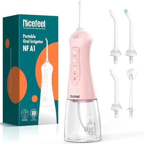 Nicefeel Water Flosser Portable Cordless 300ML | Deep Gum & Braces Care thumbnail 1