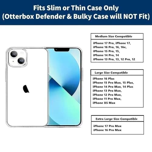 Stronden Leather Holster for iPhone 17 Pro Max, 16 Pro Max | Magnetic Closure, Card Holder, Impact-Resistant Belt Clip thumbnail 8