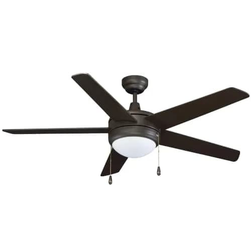 RP Lighting Eupora IV 52-Inch5 Blade Indoor Ceiling Fan | Oil Rubbed Bronze, Reversible, Energy Star Listed thumbnail 1