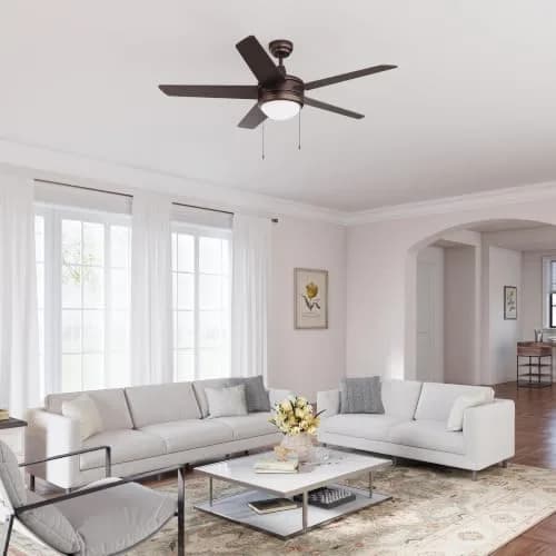 RP Lighting Eupora IV 52-Inch5 Blade Indoor Ceiling Fan | Oil Rubbed Bronze, Reversible, Energy Star Listed thumbnail 3