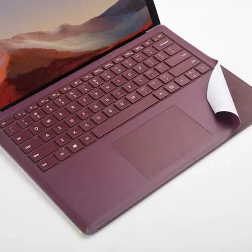 xisiciao Full Size Keyboard Palm Rest Protector Burgundy for Microsoft Surface Laptop 13.5 Inch | Scratch-Resistant PVC Cover thumbnail 1