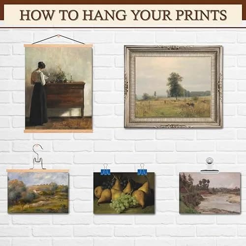 LANCHI95 12 Pcs Unframed Vintage Moody Reading Art - Dark Academia Decor, Vintage Posters for Room, Moody gallery wall art, Eclectic French Country Pictures Wall Decor for Bedroom thumbnail 5