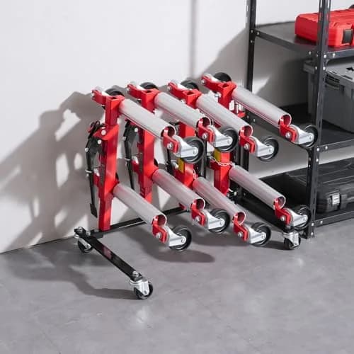VEVOR Car Dolly Rack, Storage Rack with 360° Rotatable Wheels, Heavy-Duty Steel, 31.3x18.8x8.8 inch | Space-Efficient Garage Organizer thumbnail 8