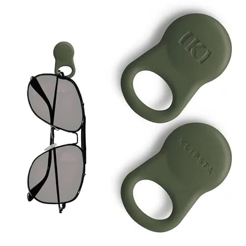 KLIPSTA SPEX Magnetic Glasses Holder Clip 2-Pack (Olive Green) | Attaches to Clothes, Alternative to Eyewear Straps thumbnail 1