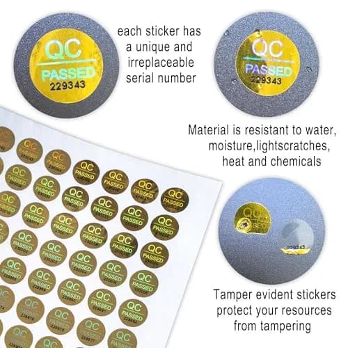 TLK&FBB Tamper Proof Security Labels 1cm | Waterproof & Sequential Serial Numbering thumbnail 5