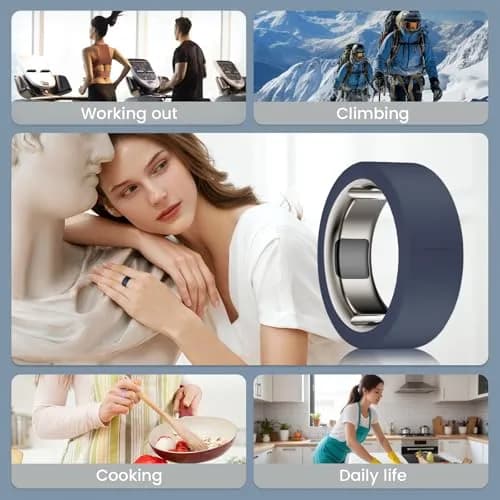sylacor Ring Cover for Oura Ring Gen 4/3 & Samsung Galaxy Ring, 8-Pack Silicone, Adjustable Size thumbnail 6