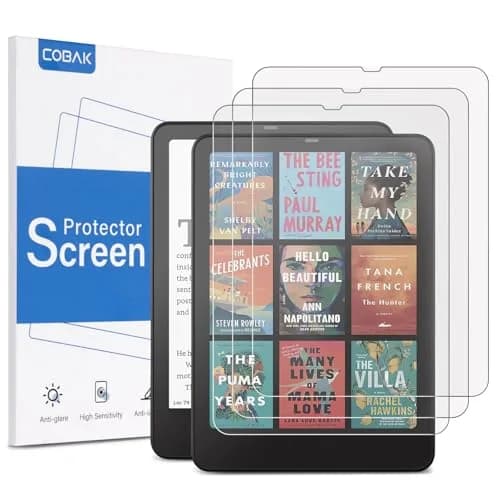 CoBak 3 Pack Screen Protector for 7" Kindle Paperwhite (2024) & Colorsoft | Anti-Glare, Full Coverage, 97% Clarity thumbnail 1