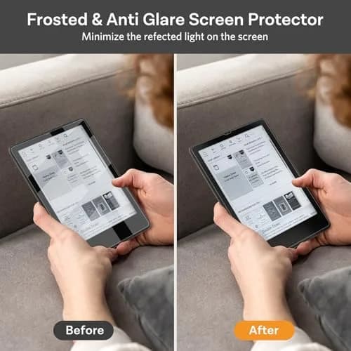 CoBak 3 Pack Screen Protector for 7" Kindle Paperwhite (2024) & Colorsoft | Anti-Glare, Full Coverage, 97% Clarity thumbnail 5
