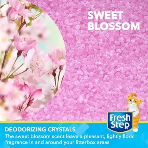Fresh Step Cat Litter Crystals 30 Oz | Odor Neutralizer with Sweet Blossom Scent for Multi Cat Homes thumbnail 2