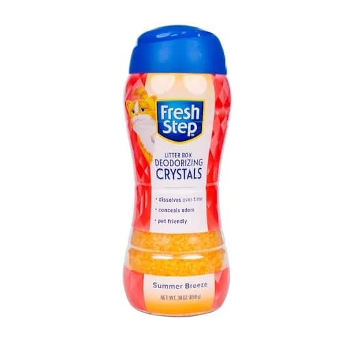 Fresh Step Cat Litter Crystals Deodorizer, Summer Breeze Scent, 850g (30 Ounce) | Non-Toxic Odor Neutralizing Crystals thumbnail 1