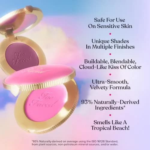 Too Faced Cloud Crush Blurring Blush 0.17oz | Velvety Powder for Natural Glow thumbnail 3