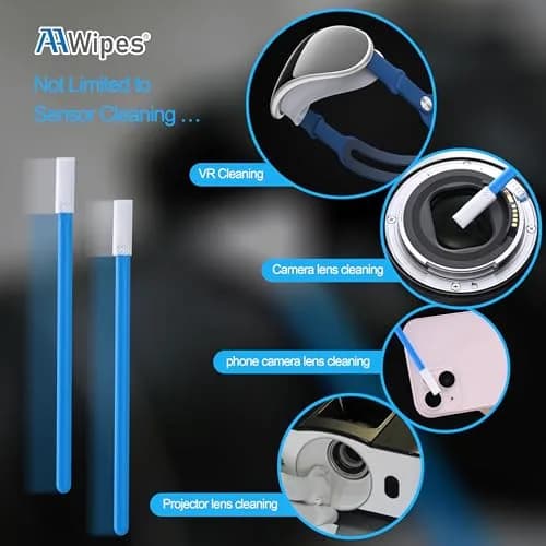 AAWipes 6mm APS-C Sensor Cleaning Swabs (20-Pack) | Laser-Cut Microfiber for DSLR/SLR Cameras thumbnail 6