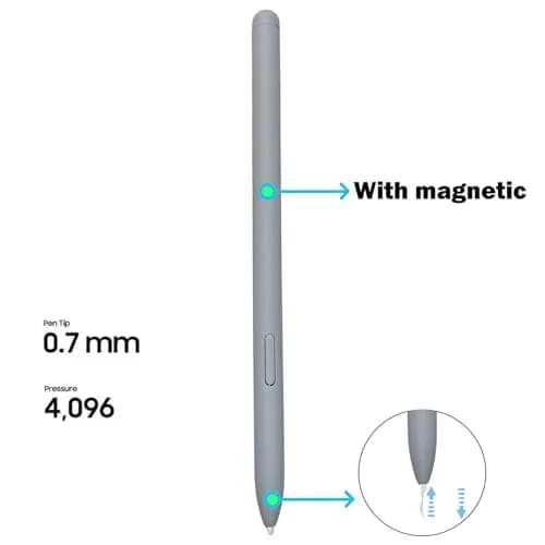 Peixiong Replacement S Pen for Samsung Galaxy Tab S10+/S10 Ultra Stylus Touch S Pen with 5 Tips (Blue) thumbnail 4