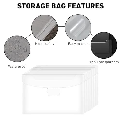 KKJCXY Die Cut Storage Set 20 Sheets +20 Bags | Magnetic & Durable Craft Organizer thumbnail 4