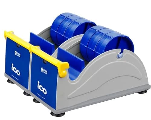 ICO Excell Triple Premium Extra Wide Metal 3 Inch Tape Dispenser (2-Pack) | Heavy Duty Desktop with Suction Feet thumbnail 1