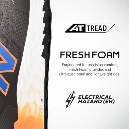 New Balance Fresh Foam Cremorne Composite Toe Safety Shoes for Men - Non Slip, Electrical Hazard - Brown, Mid thumbnail 4