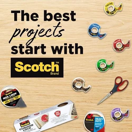 Scotch Magic Tape & Heavy Duty Shipping Tape Bundle 3/4 x 300 Inches & 1.88 x 800 Inches | USA Import, Duties Included thumbnail 10