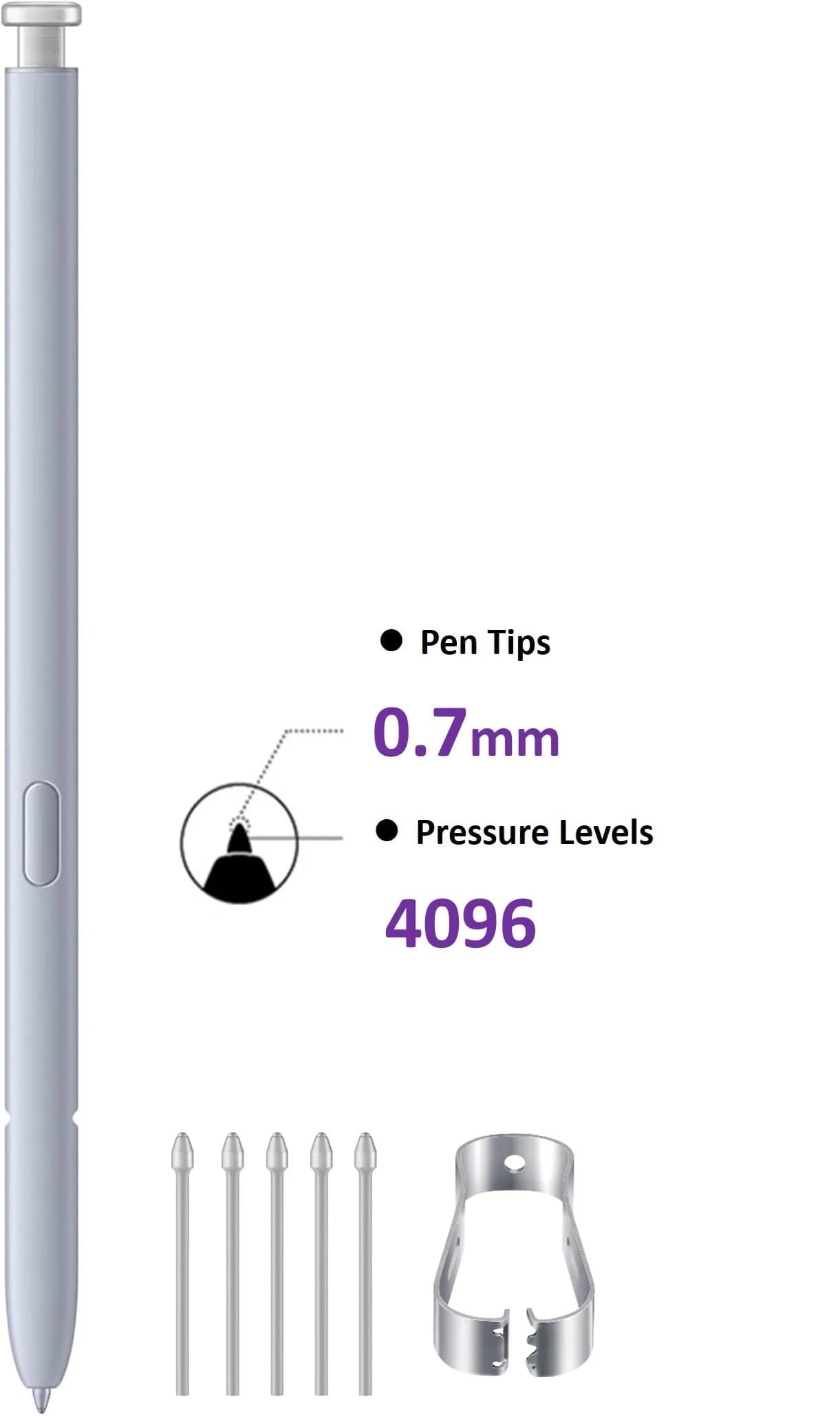 SLQ Galaxy S25 Ultra S Pen Replacement Stylus with 4096 Pressure Sensor | Compatible with Samsung Galaxy S25 Ultra 5G (Black) thumbnail 3