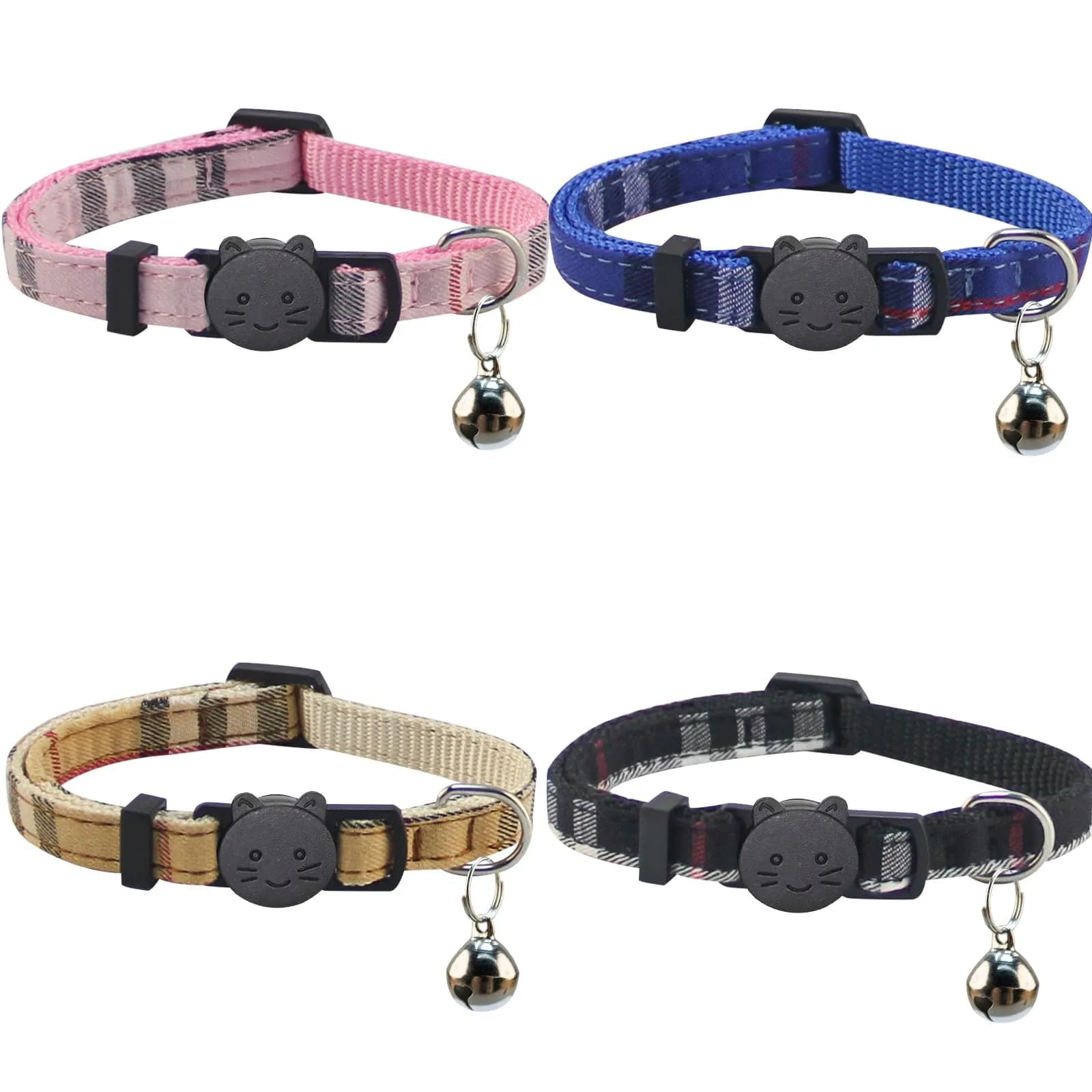 Yizepet Cat Collars with Bells | Breakaway Kitten Collar, Adjustable, Safe & Cute (7.8-10.2 inches)