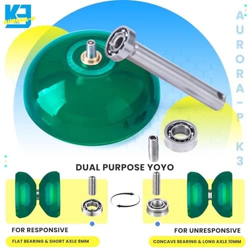 MAGICYOYO K3 Aurora-P Responsive Yoyo for Kids & Beginners 8-12 | Dual-Purpose Plastic Butterfly Yoyo with 12 Strings & Storage Bag thumbnail 6