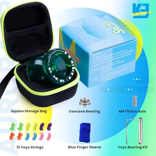 MAGICYOYO K3 Aurora-P Responsive Yoyo for Kids & Beginners 8-12 | Dual-Purpose Plastic Butterfly Yoyo with 12 Strings & Storage Bag thumbnail 8
