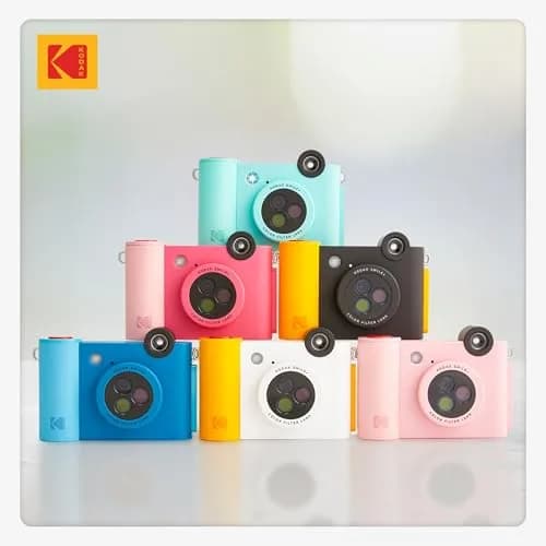 KODAK Smile+ 2-in-1 Digital Instant Camera & Printer 10MP, 2x3" Prints | Black thumbnail 8