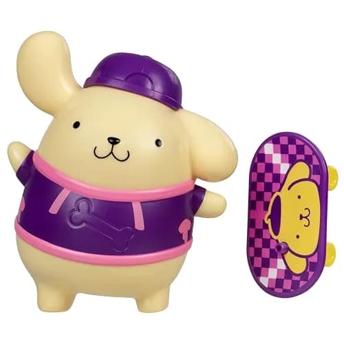 Jazwares Hello Kitty® and Friends - 4” Pompompurin™ Premier Figure with Skateboard, Series 2, Ages 6+ | Collectible Sanrio Toy thumbnail 1