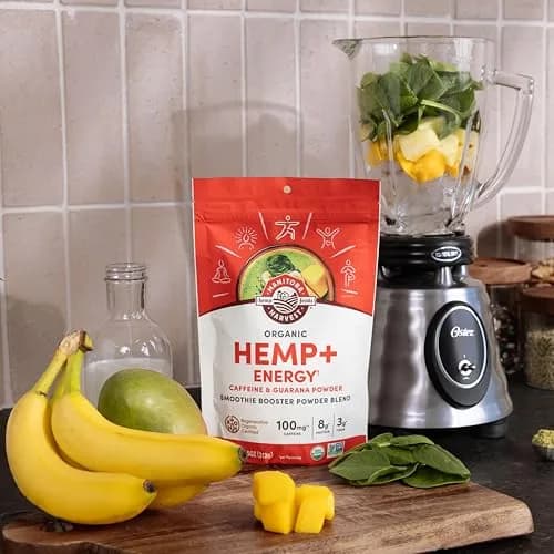 Manitoba Harvest Organic Hemp Energy Smoothie Booster Blend, 7.5 oz | Protein & Fiber Support for Indian Consumers thumbnail 2
