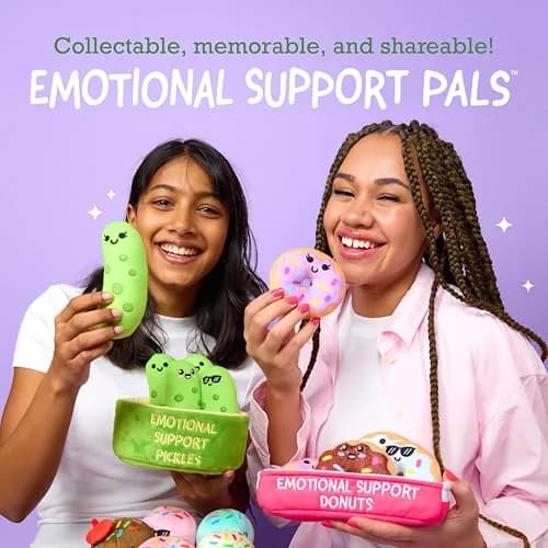 Relatable Emotional Support Pickles Plush Set | 5 Plushies with Carrying Basket thumbnail 3