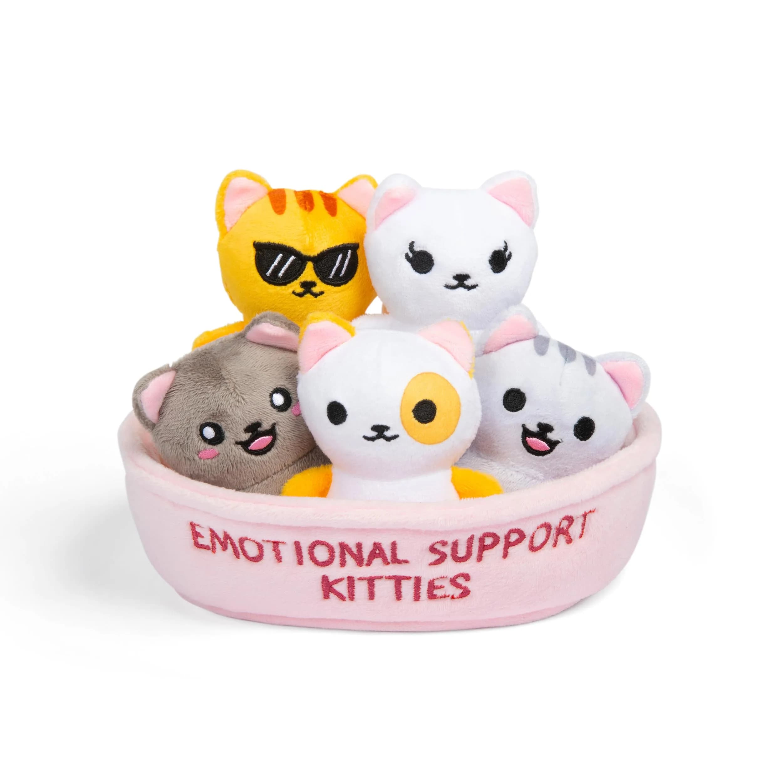 WHAT DO YOU MEME? Emotional Support Kitties Plush Toy Set 3.25 inches (8.25 cm) | ASTM-Tested Educational Toy - main product image