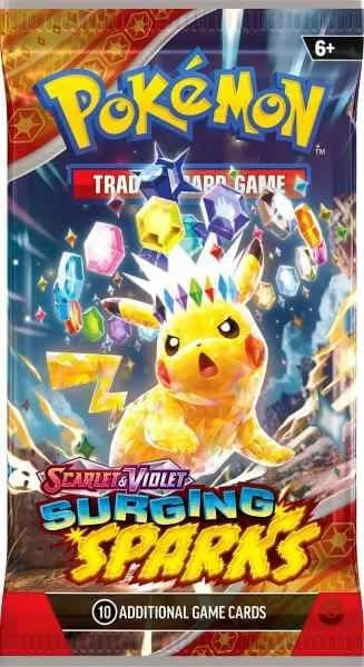Pokémon TCG Surging Spark Single Booster Pack | Pack Art May Vary, Paper, Standard Size