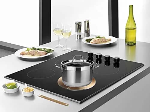 Grourarty Gold Stainless Steel Heat Diffuser Plate with Handle 24 cm (9.45 inch) | Even Heat Distribution for Induction Stoves thumbnail 6