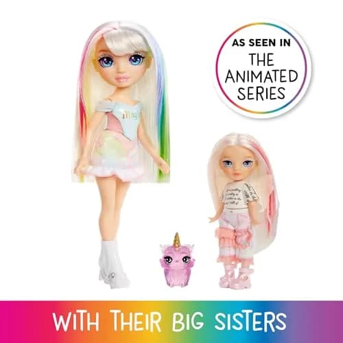 Rainbow High Littles Opal Fairy Doll 5.5" (14cm) with Fantasy Owl Pet & Wings | Kids Gift 4+ thumbnail 5