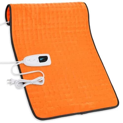 Deepsoon Electric Heating Pad for Back 33x17 Inch | Muscle Pain Relief with 6 Heat Settings & Auto Shut-Off thumbnail 1