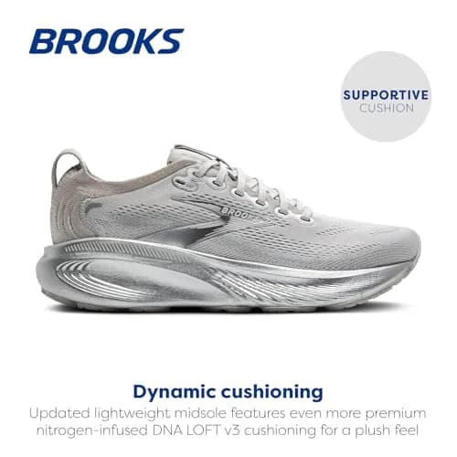 Brooks Women’s Adrenaline GTS 25 Road Running Shoe - Silver Anniversary Edition - 9 Medium | Supportive Cushioning & Breathable Fit thumbnail 2