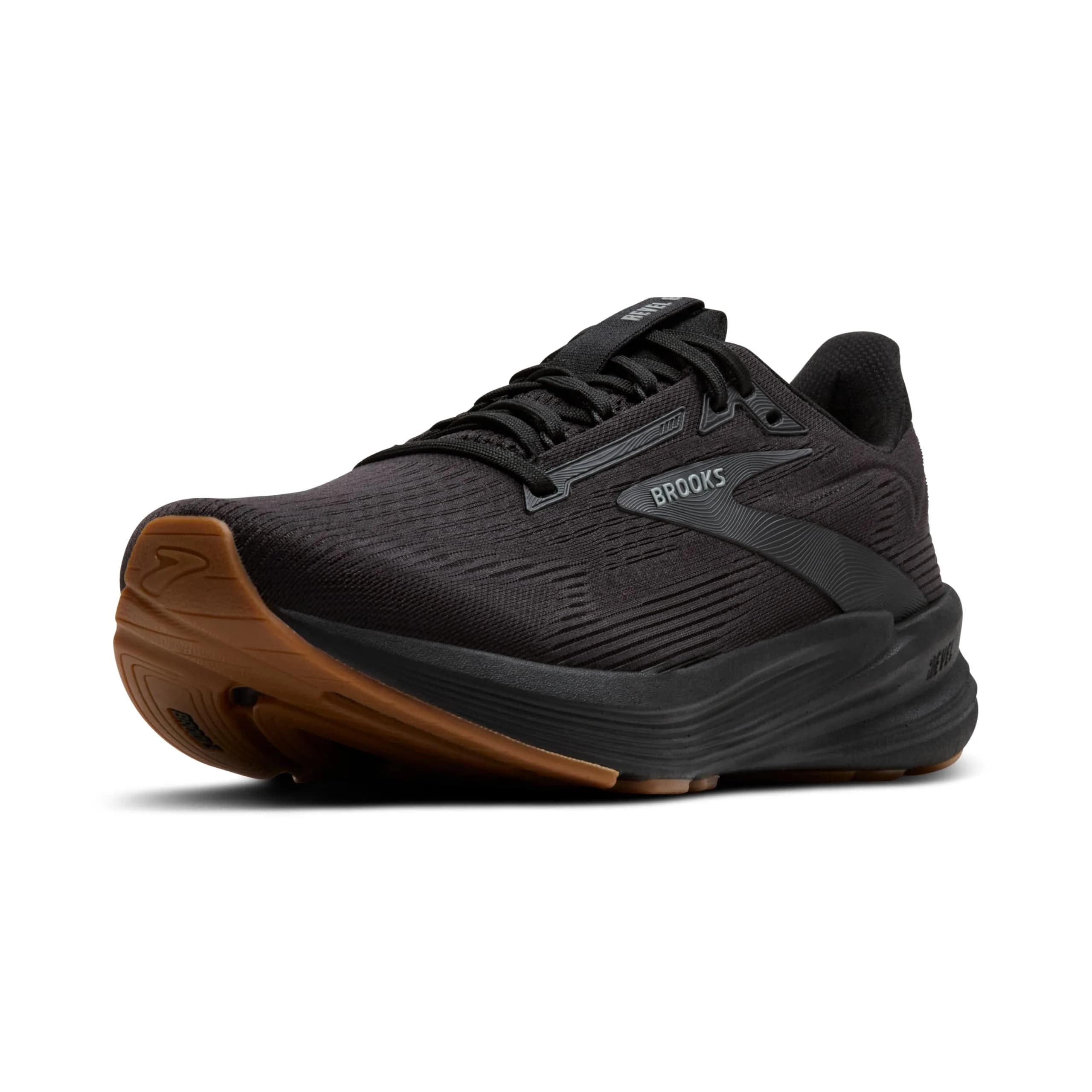 Brooks Revel 8 Neutral Running & Walking Shoe - Primer Grey/Blackened Pearl 10 Wide | Breathable, Cushioned, Versatile — Black/Black / 9