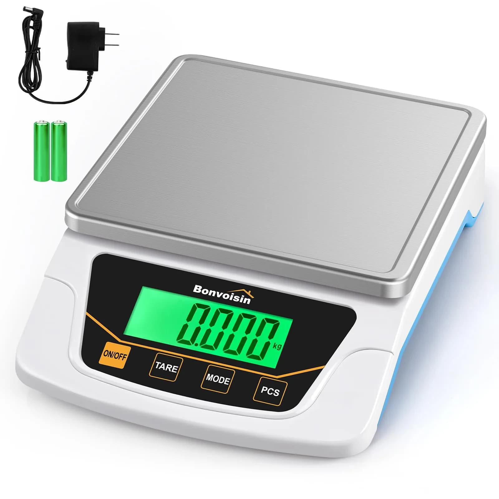 Bonvoisin Digital Gram Scale 6000g x 0.1g Lab Scale with 6 Units | Precision Weighing for Labs & Jewelry - main product image