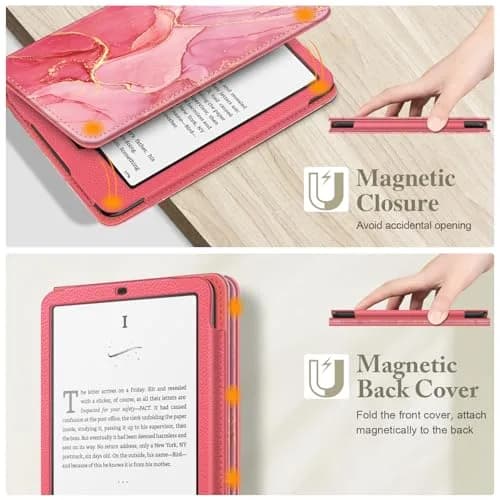 FINTIE Case for 7"/6.8" Kindle Paperwhite 12th/11th Gen & Kindle Colorsoft | Premium PU Leather, Foldable Stand, Card Slot, Auto Sleep/Wake thumbnail 4