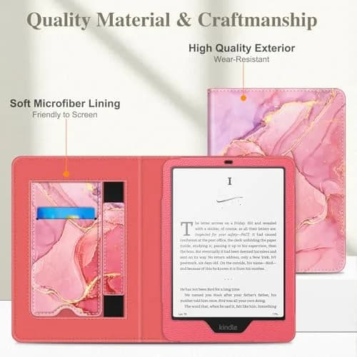 FINTIE Case for 7"/6.8" Kindle Paperwhite 12th/11th Gen & Kindle Colorsoft | Premium PU Leather, Foldable Stand, Card Slot, Auto Sleep/Wake thumbnail 8