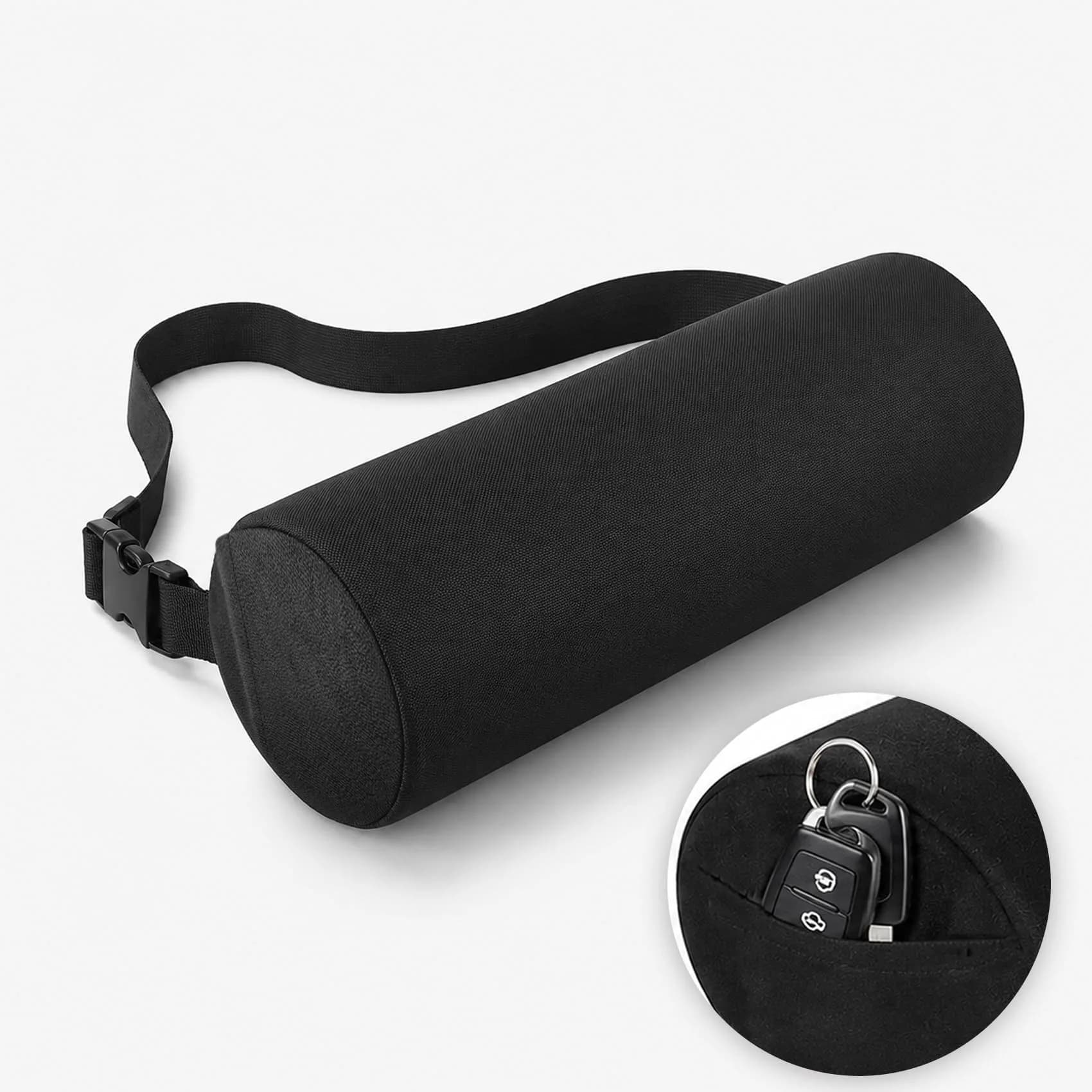 MIDLADE Lumbar Roll Support Pillow for Car & Office Chair 11 Inch | Ergonomic Back Support for Pain Relief