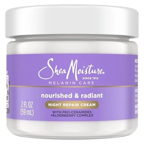Shea Moisture Melanin Care Night Repair Cream 59 ml (2 oz) | Strengthens Skin's Moisture Barrier thumbnail 1