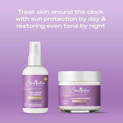 Shea Moisture Melanin Care Night Repair Cream 59 ml (2 oz) | Strengthens Skin's Moisture Barrier thumbnail 6